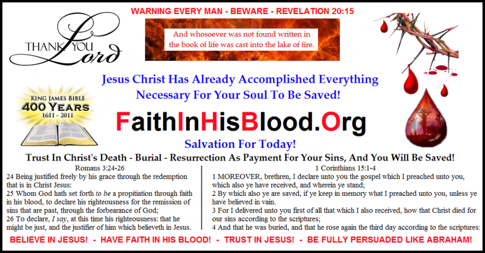 Faith In His Blood . Org